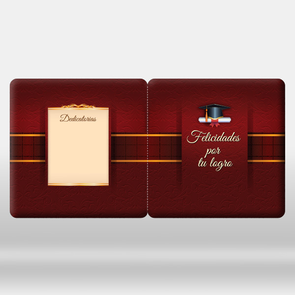 Carpeta ilustrada para fotografías escolares